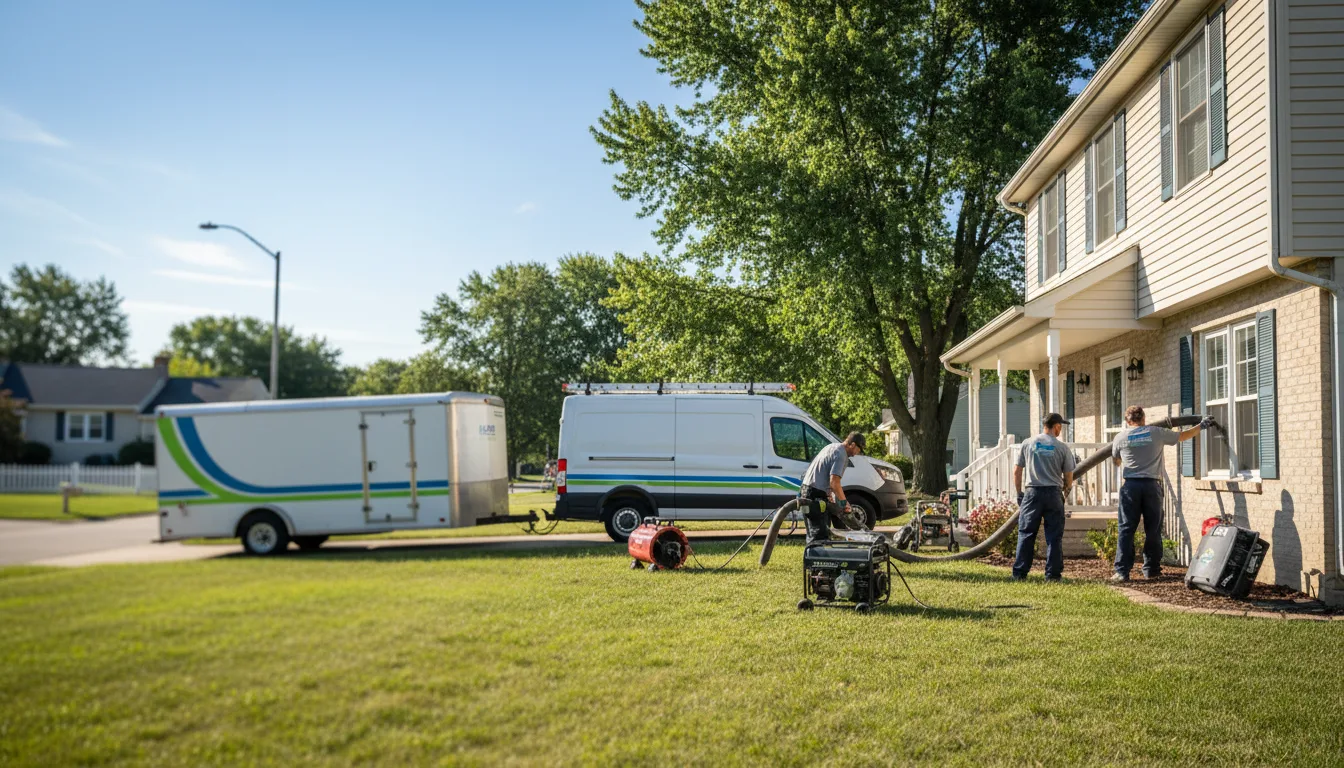 Flooded Basement Restoration And Cleanup With Repair in Valparaiso, IN near me